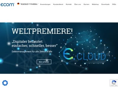 Website von ecom GmbH