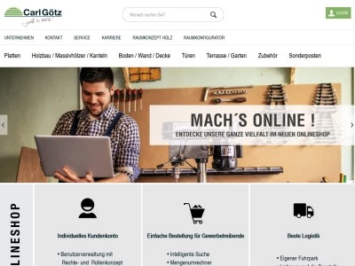 Website von Carl Götz GmbH (Zentrale)
