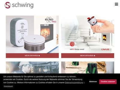 Website von Schwing GmbH & Co. KG