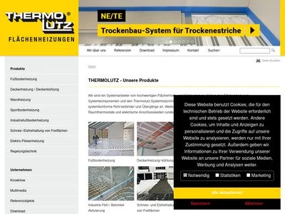 Website von Thermo-Lutz GmbH & Co. Heizungstechnik KG