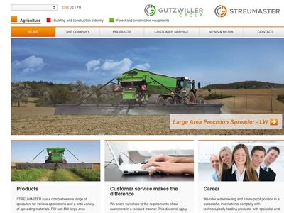 Website von Streumaster Maschinenbau GmbH