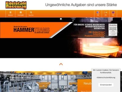 Website von Rosswag GmbH