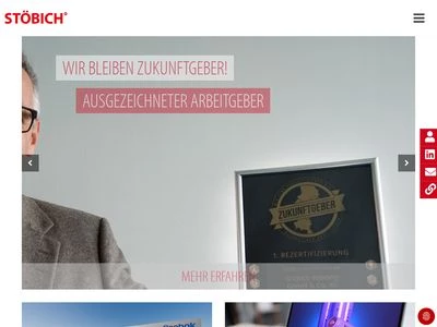 Website von Stöbich Brandschutz GmbH