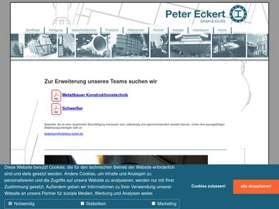 Website von Peter Eckert GmbH & Co.KG