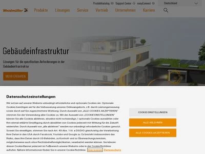 Website von Weidmüller Interface GmbH & Co. KG