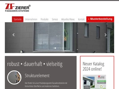 Website von ZF Zierer Fassaden GmbH