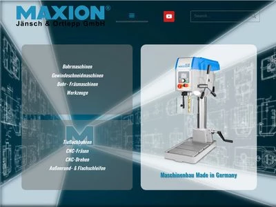 Website von MAXION Jänsch & Ortlepp GmbH