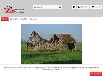Website von Zimmerei Direkt GmbH