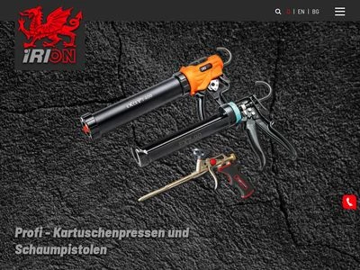 Website von Irion Vertriebs GmbH