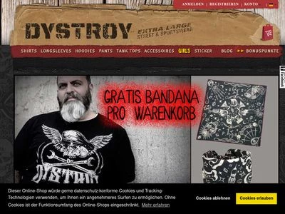 Website von DYSTROY