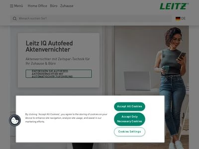 Website von LEITZ ACCO Brands GmbH & Co KG
