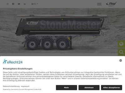Website von Fliegl Fahrzeugbau GmbH