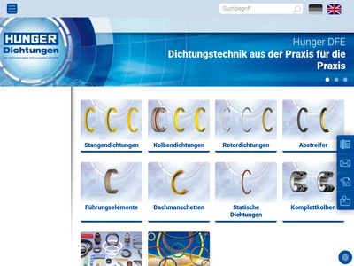 Website von Hunger DFE GmbH