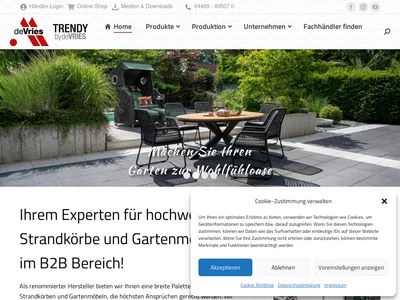 Website von DekoVries GmbH