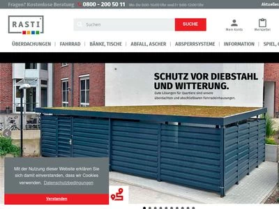 Website von Rasti GmbH