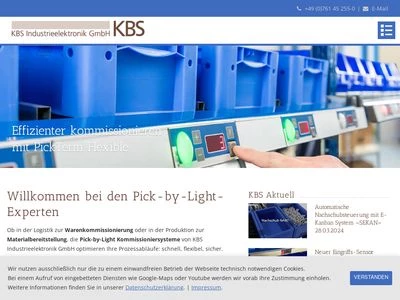 Website von KBS Industrieelektronik GmbH