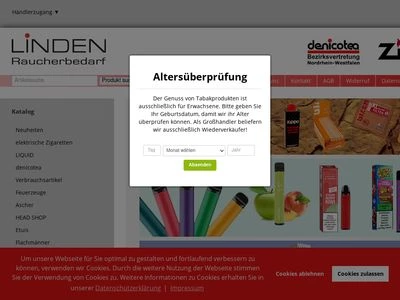 Website von Linden GmbH