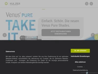 Website von Kulzer GmbH
