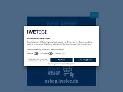 Website von IWETEC GmbH