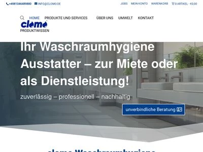 Website von clomo GmbH
