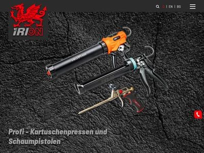 Website von Irion Vertriebs GmbH