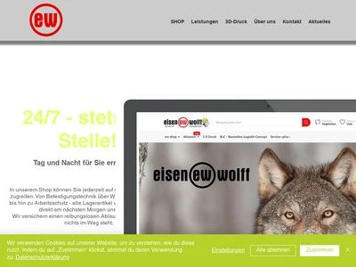 Website von Eisen-Wolff GmbH