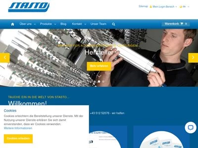 Website von STASTO Automation KG