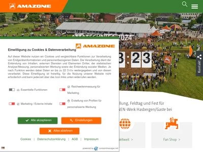 Website von AMAZONEN-Werke H. Dreyer GmbH & Co. KG