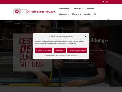 Website von Fr. Schiettinger KG
