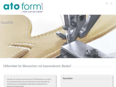 Website von ATO FORM GmbH