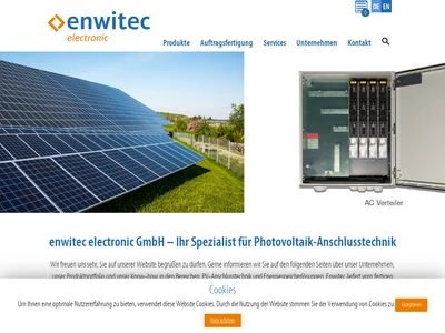 Website von enwitec electronic GmbH & Co.KG