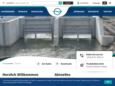 Website von ABS-Armaturen GmbH