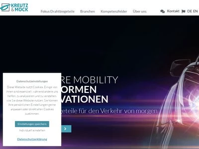 Website von Kreutz & Mock GmbH