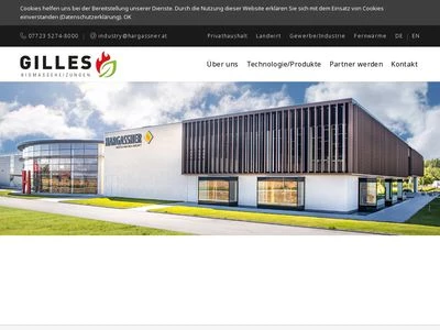 Website von GILLES Energie- und Umwelttechnik GmbH & Co KG