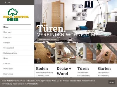 Website von Holz-Zentrum Rudolf Geier GmbH