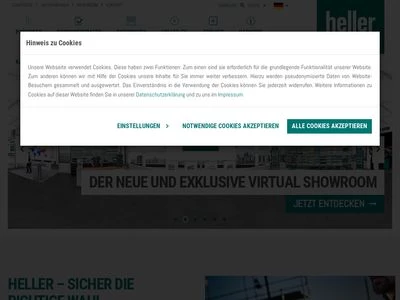 Website von Heller Tools GmbH
