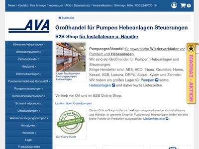 Website von Abwasser-Verfahrenstechnik GmbH