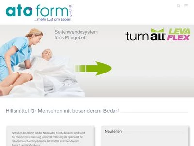 Website von ATO FORM GmbH