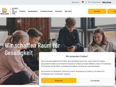 Website von Balco Balkonkonstruktionen GmbH