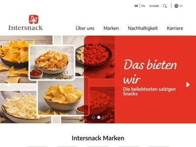 Website von Intersnack Knabber-Gebäck GmbH & Co. KG