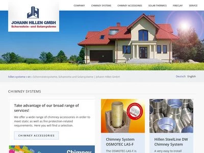 Website von Johann Hillen GmbH