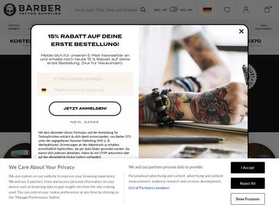 Website von Barber DTS