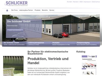 Website von Schlicker GmbH