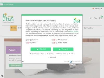 Website von LIVOS Pflanzenchemie Forschungs- und Entwicklungs GmbH & Co. KG