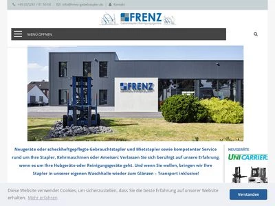 Website von Willi Frenz GmbH 