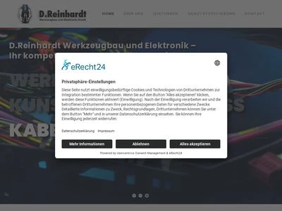 Website von D. Reinhardt Werkzeugbau und Elektronik GmbH