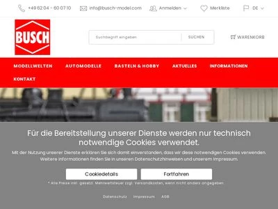 Website von Busch GmbH & Co. KG