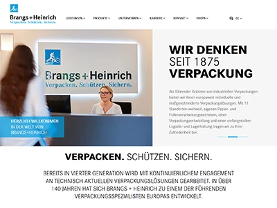 Website von Brangs + Heinrich GmbH