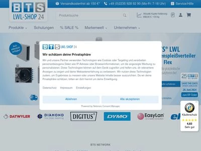 Website von BTS NETWORK GmbH & Co.KG