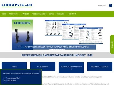 Website von LONGUS GmbH
